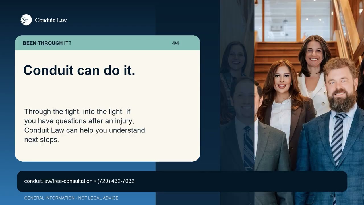 Free Consultations After an Injury | Conduit Law