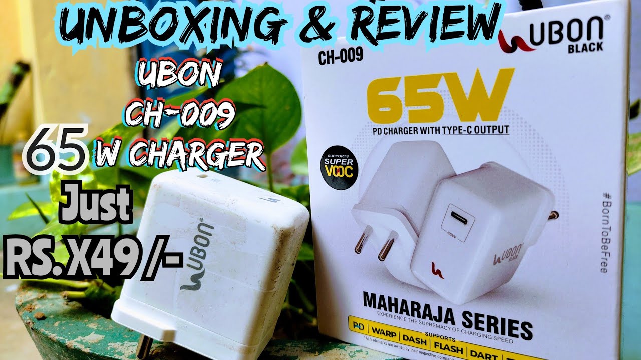 UBON 65W PD CHARGER REVIEW