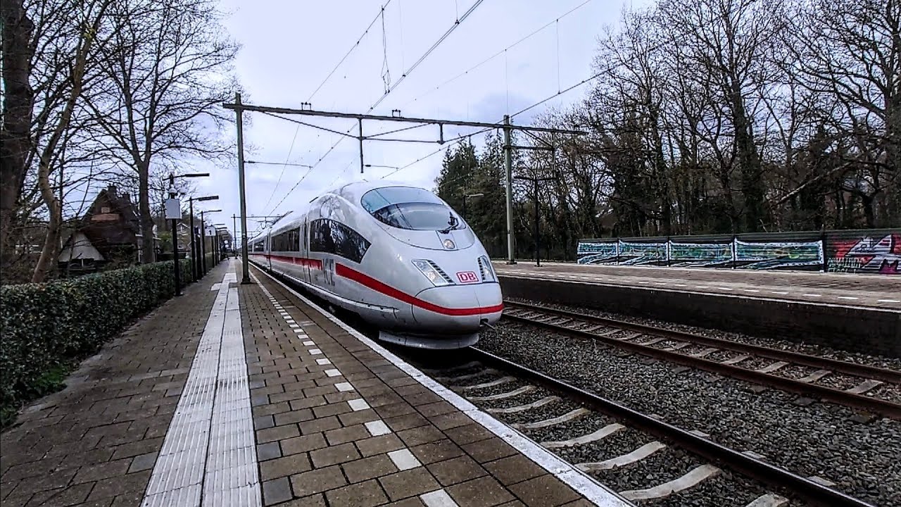 An ICE 3M (Baureihe 406) storms through Wolfheze - Fly-by -