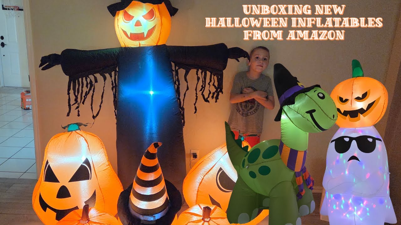 Unboxing *NEW* Halloween Inflatables from Amazon! #halloween #inflatable #unboxing #amazon #blowup