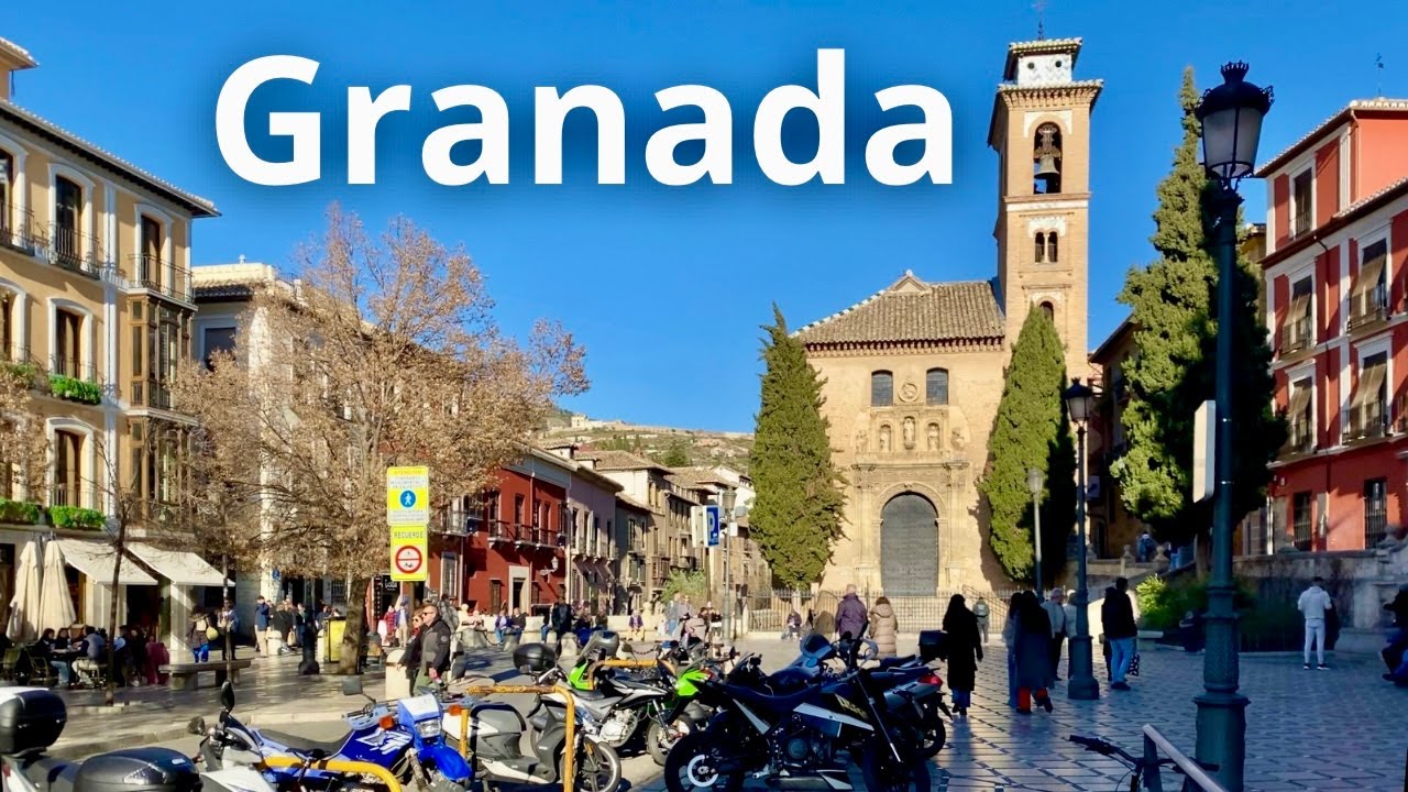 🇪🇸 Granada en 4K: De la Plaza Isabel la Católica a la Cuesta del Chapiz🚶‍♂️