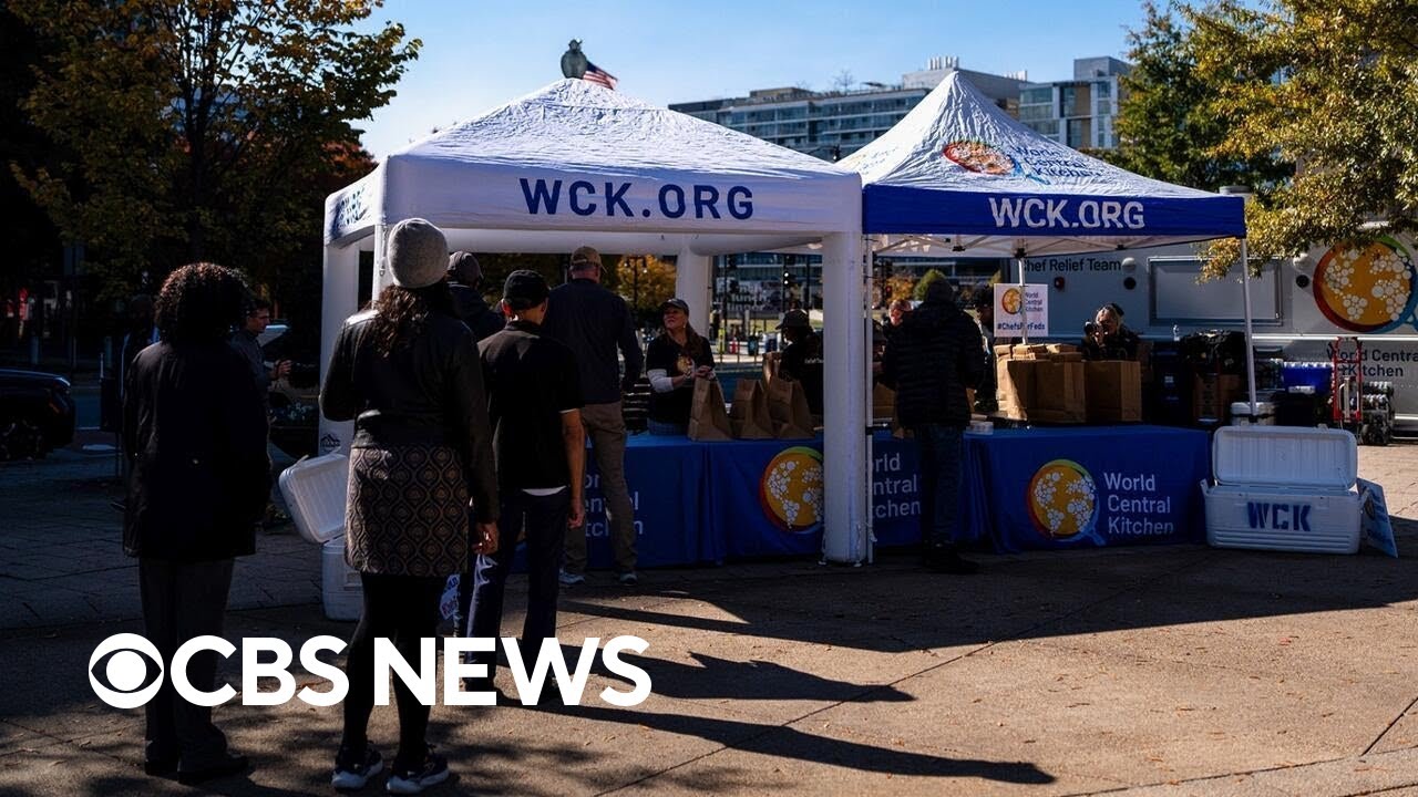 Furloughed federal workers seek help from World Central Kitchen as shutdown continues