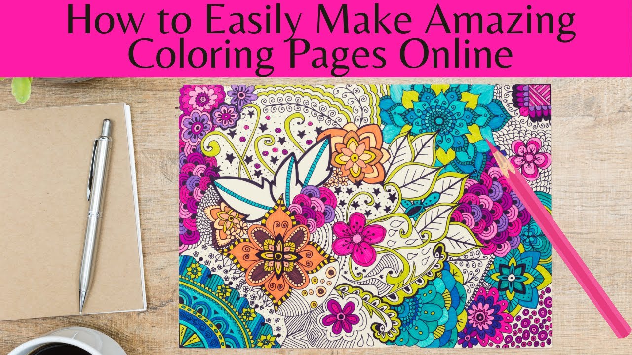 How to Make Coloring Pages Online for Free. Use Book Bolt's PuzzleWiz, Photopea Image Editing