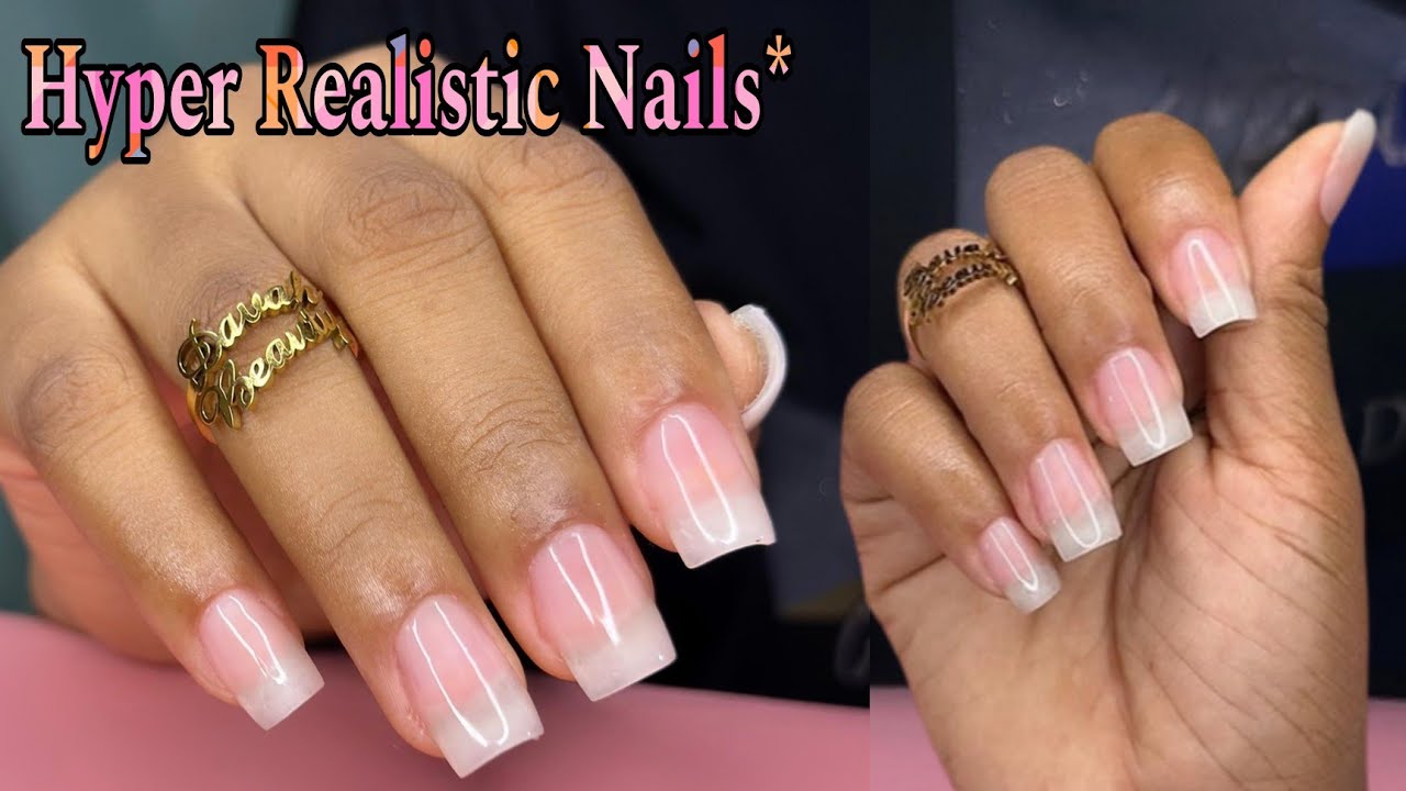 Vin aprann fe akrilik tankou se zong natirel/ Hyper Realistic Nails