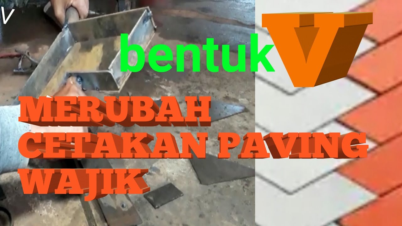 CETAKAN PAVING V 3D WARNA