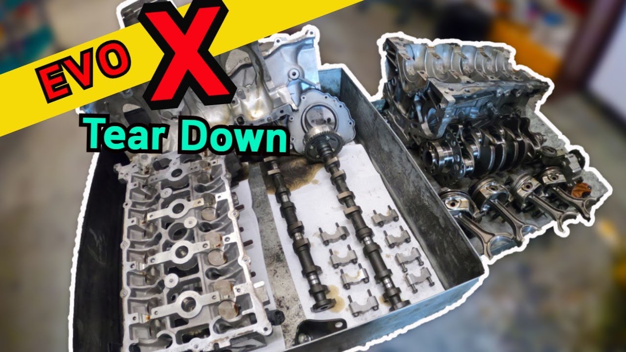 Evo X engine tear down 4B11T
