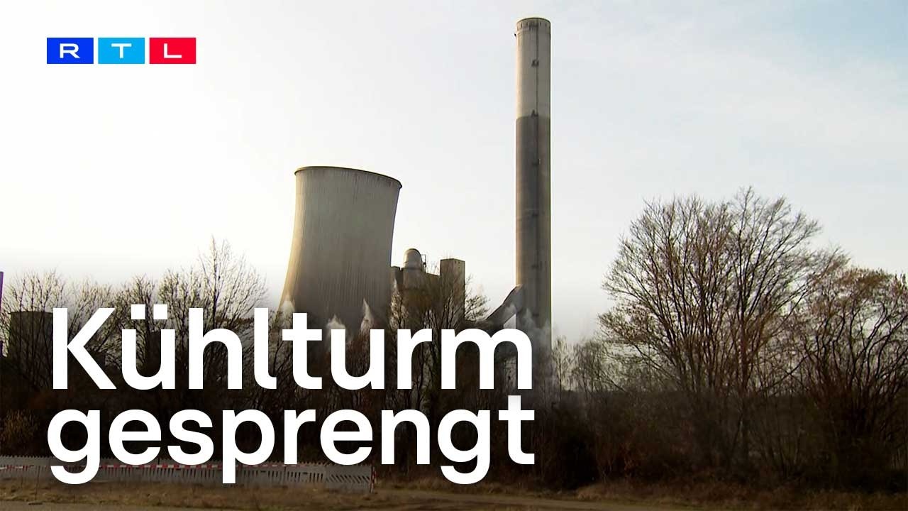 Kühlturm-Sprengung in Grevenbroich - Rheinisches Revier im Umbruch | RTL WEST