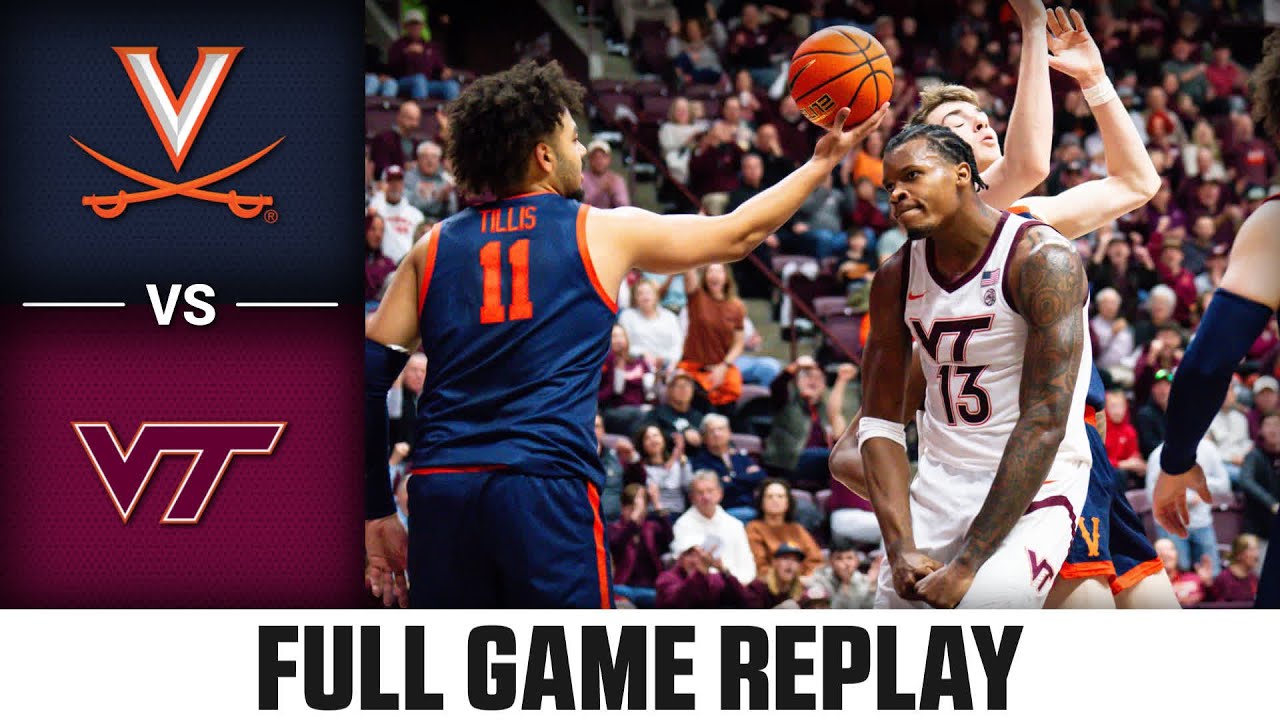 Virginia vs. Virginia Tech Full Game Replay | 2025-26 ACC Men's Basketball