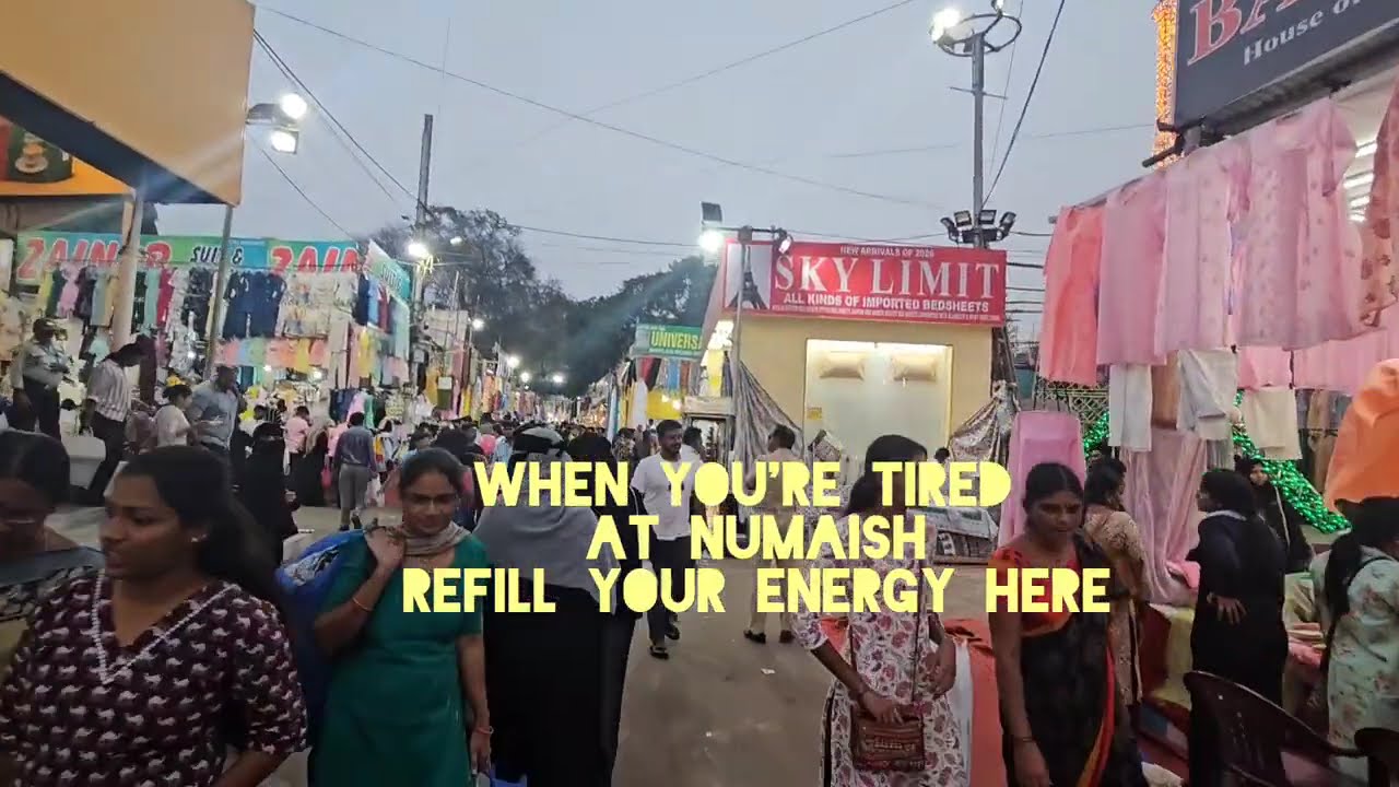 Much needed break after a tiring shopping at Numaish #numaish2026 #shopping #refill#energy#happiness