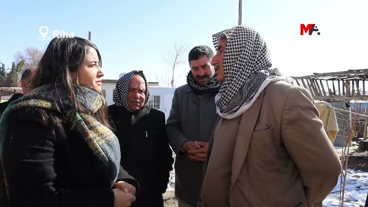 KOBANÊ'DE AKRABALARI BULUNAN KÖYLERE ZİYARET