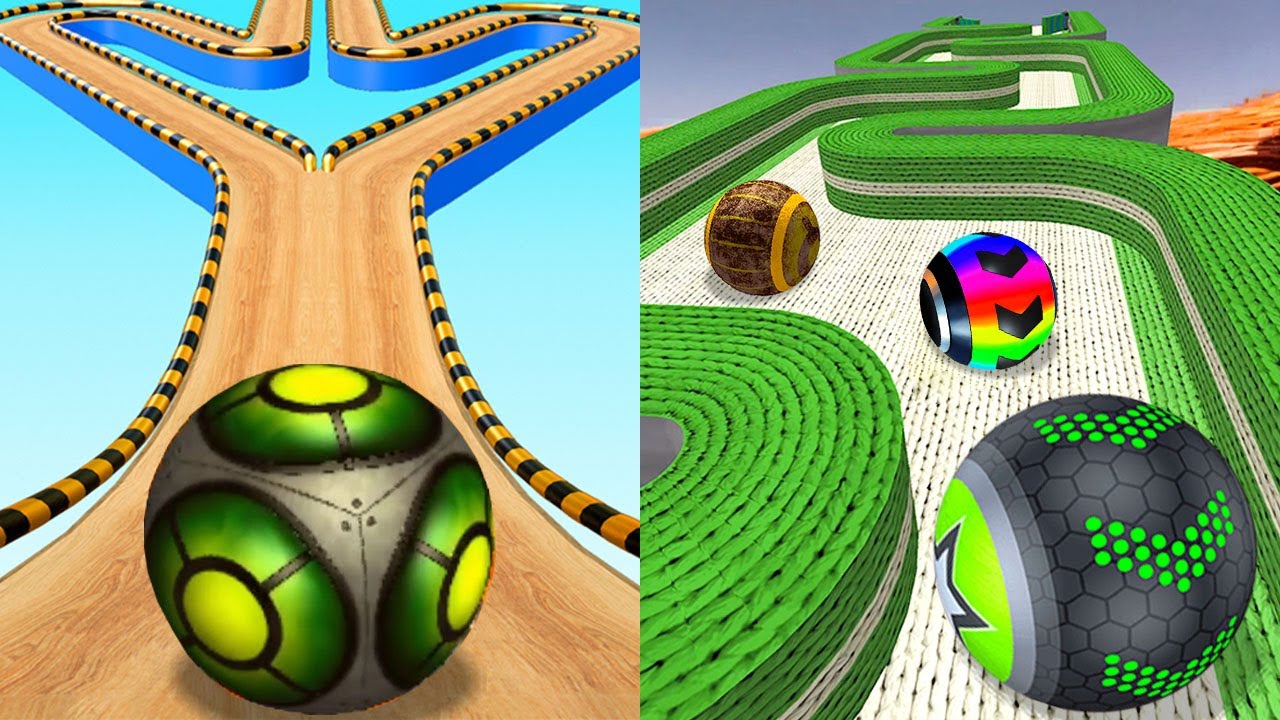 🛑 Going Balls VS Rolling Balance Ball,Action Balls,Space Balls,Rolling Ball Sky Escape,Gyro Balls