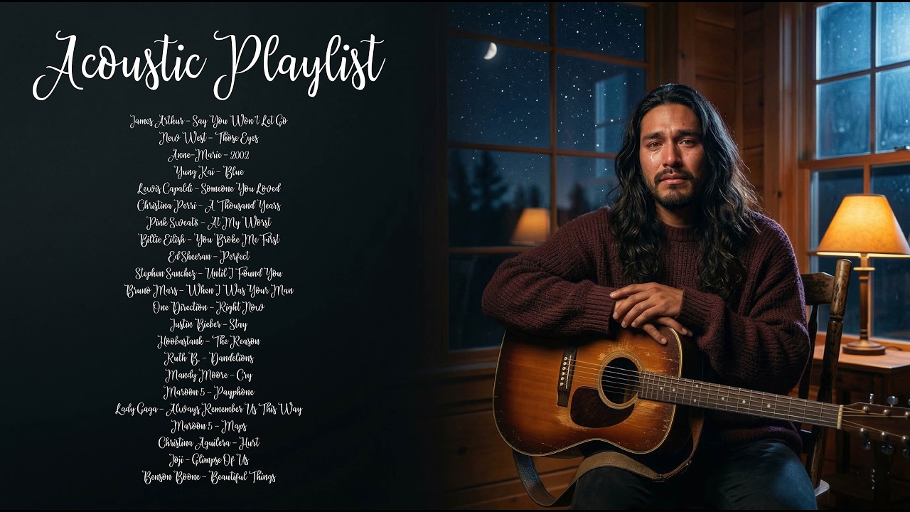 Soft Acoustic Sleep Playlist: Calm Vibe 💤 songs for when you feel completely empty inside 🌙