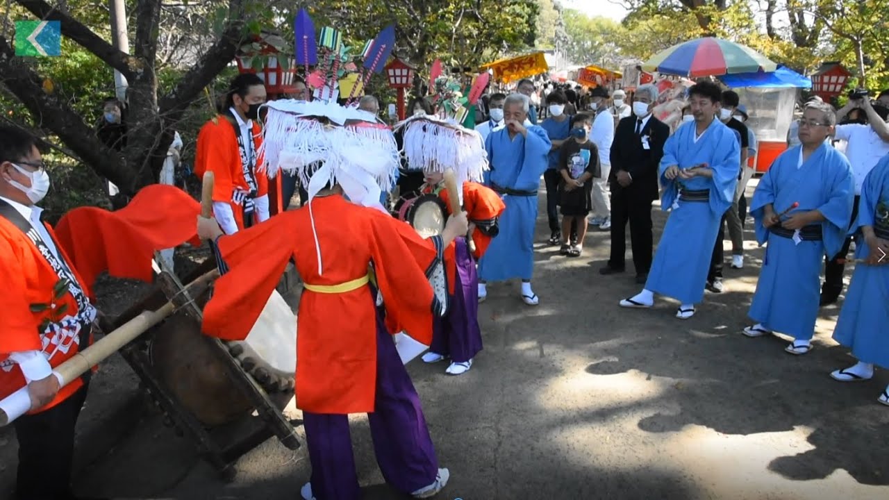伝統の「風流」 ３年ぶり奉納