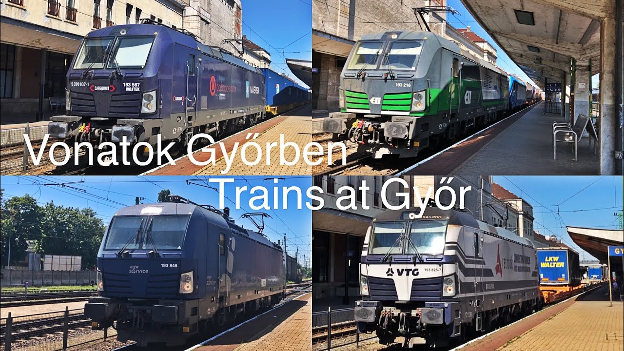 Vonatok Győrben 1.rész / Trains at Győr railway station