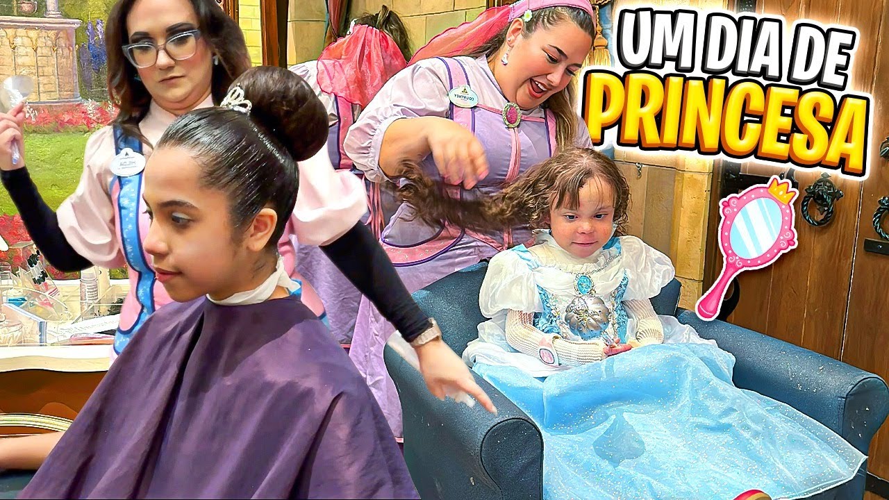 SARAH E ELOAH VIRARAM PRINCESAS DA DISNEY POR UM DIA !