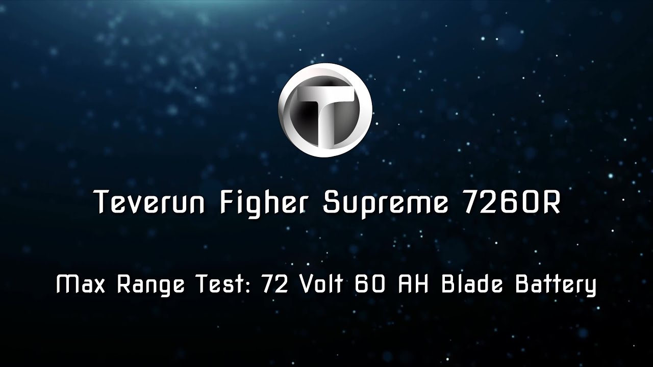 Teverun Fighter Supreme 7260R - Maximum Range Test (Blade Battery)