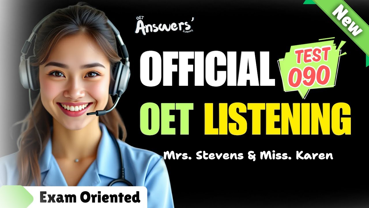 Тест на аудирование OET, 14 января 2025 г. #oet #oetexam #oetnursing #oetlisteningtest