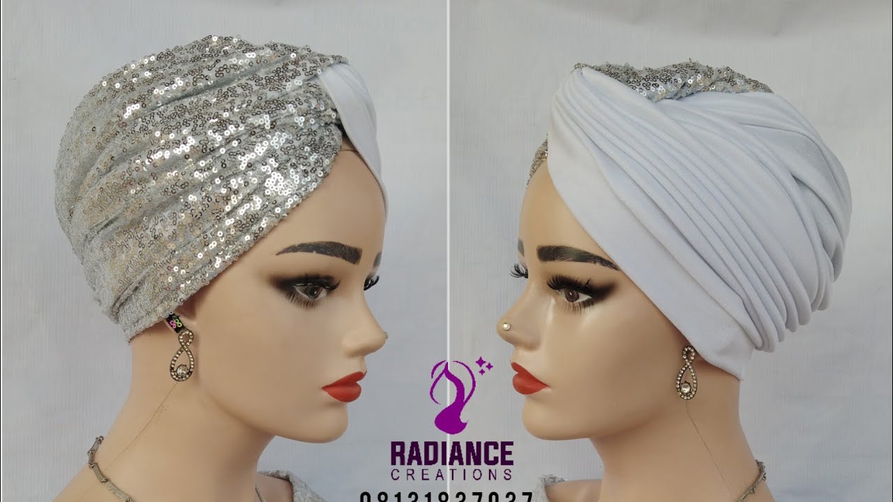 Criss cross Sequins Turban