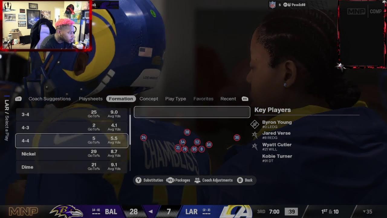 RAMS VS RAVENS