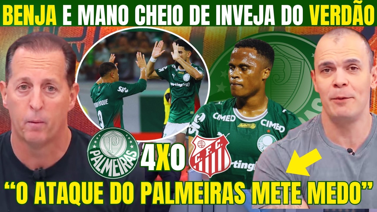 BENJA E MANO SE RENDEM A VITÓRIA DO PALMEIRAS! RASGAM ELOGIOS AO ELENCO DO VERDÃO! ATAQUE MUITO BOM!