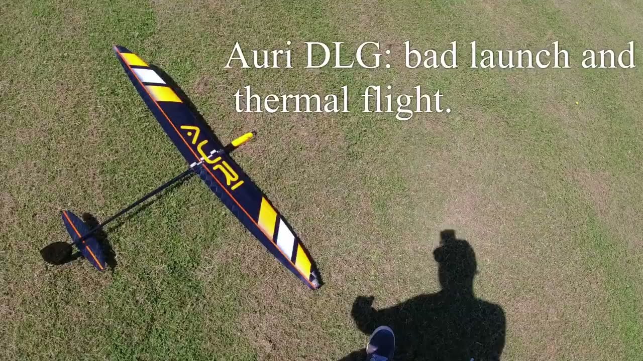 Auri DLG glider, thermal flight.