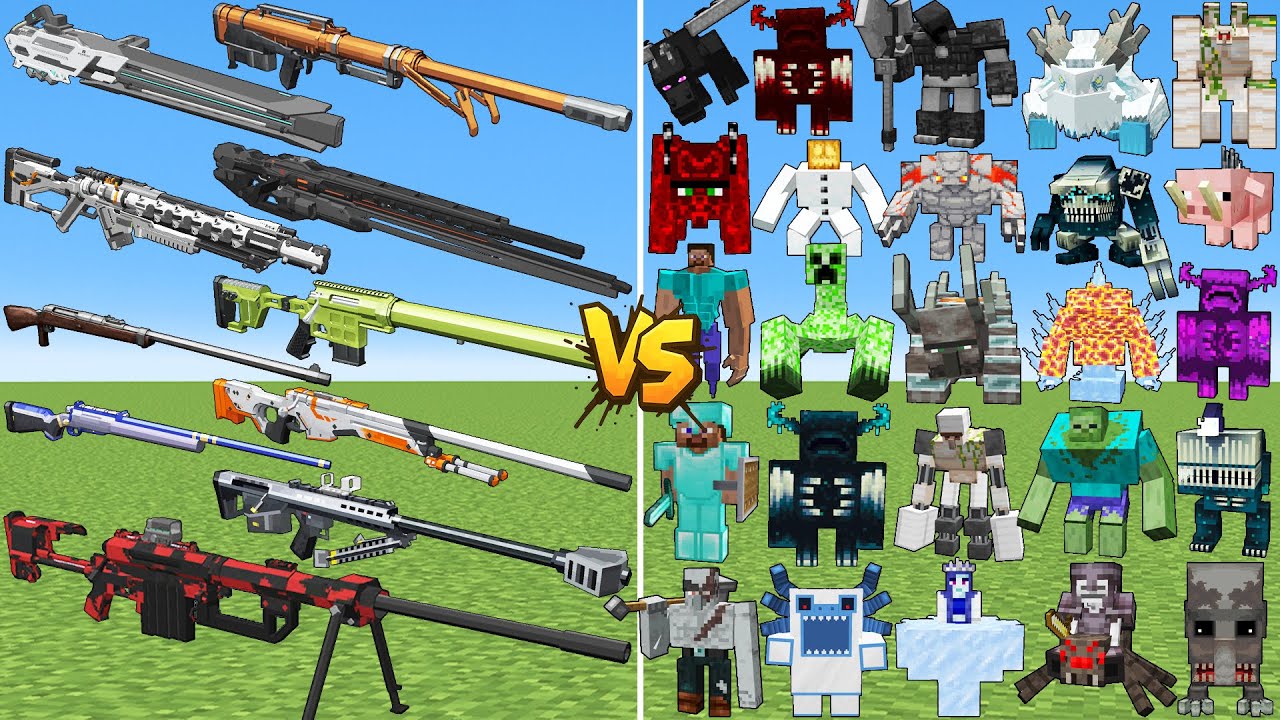 What TaCZ Sniper Gun Can Defeat The Most Epic Bosses in Minecraft?