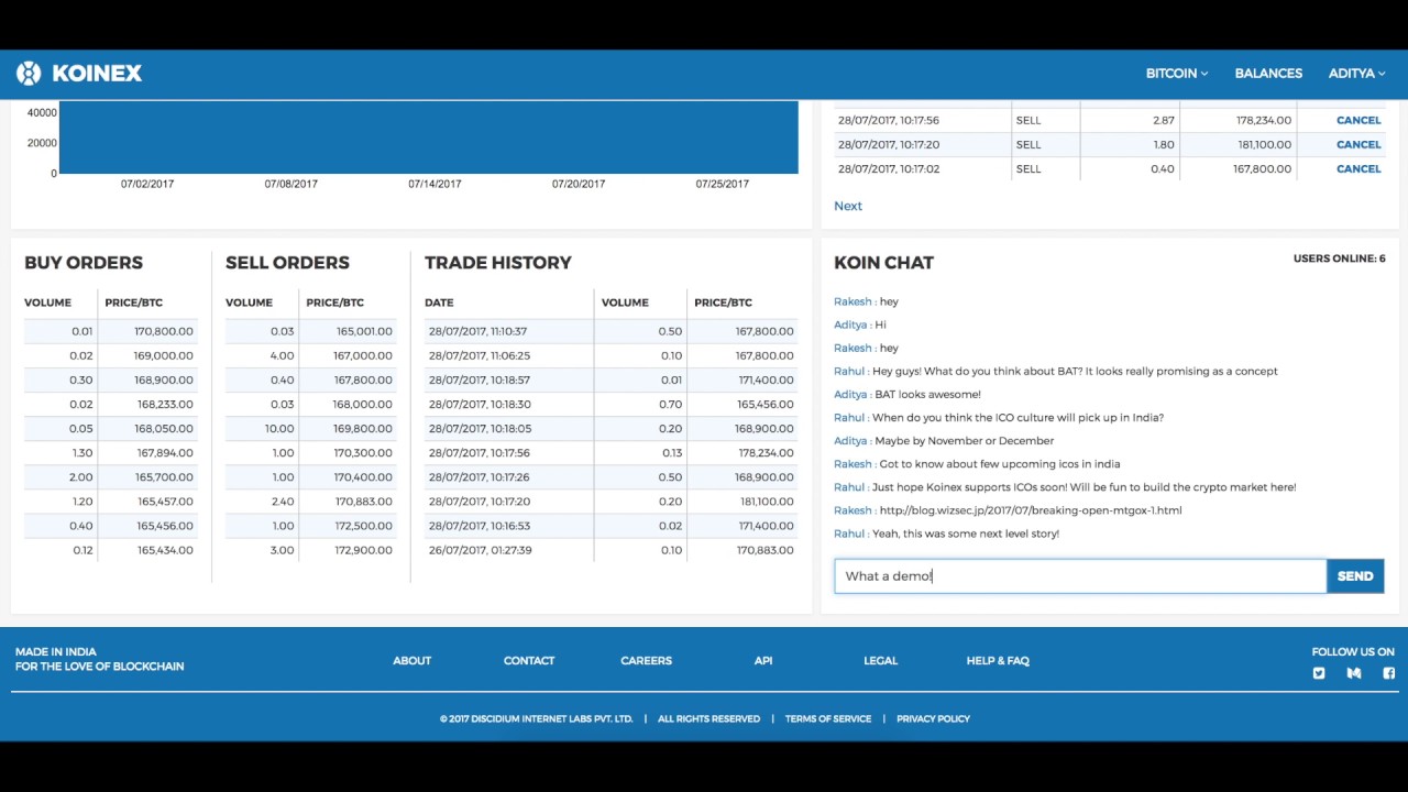Koinex - India's most advanced cryptocurrency exchange