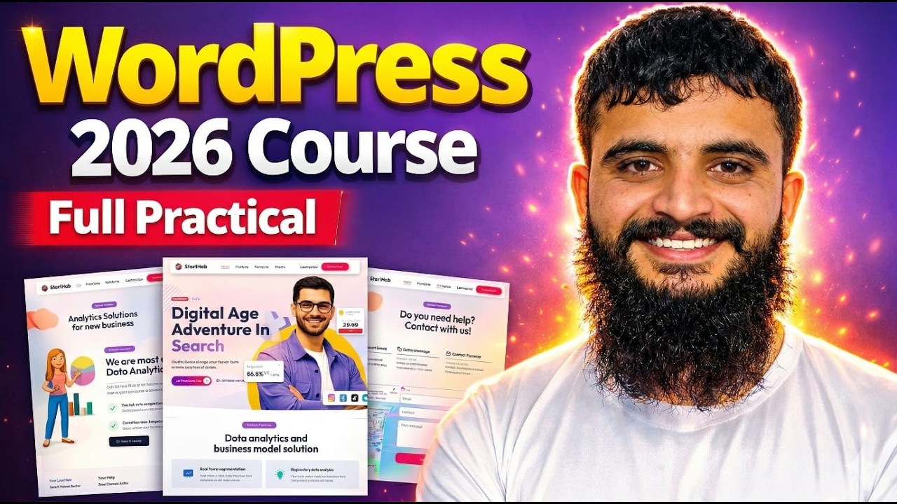 WordPress Course 2026 | Class #1 | Complete WordPress Tutorial for Beginners \ Zakria Rajput