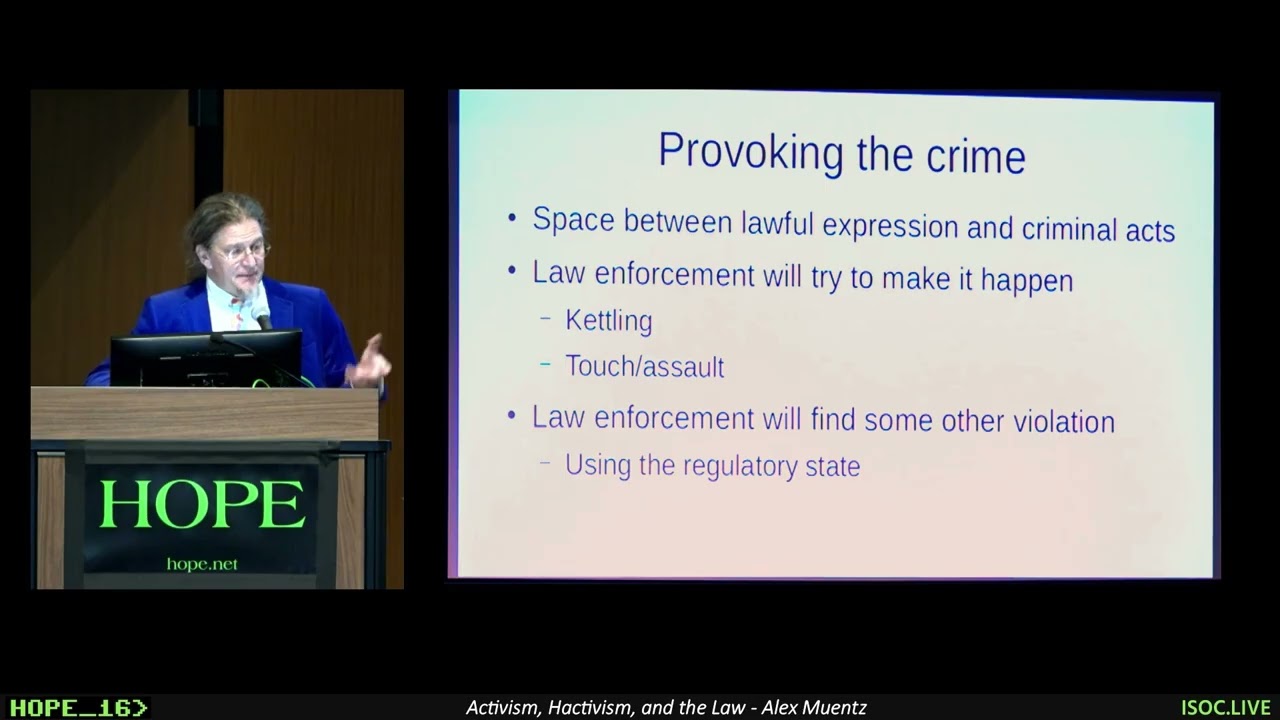 HOPE_16 (2025): Активизм, хактивизм и закон