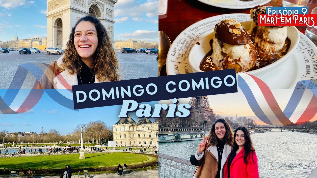 Torre Eiffel, Arco do Triunfo, Jardim de Luxemburgo - um DOMINGO comigo em PARIS!