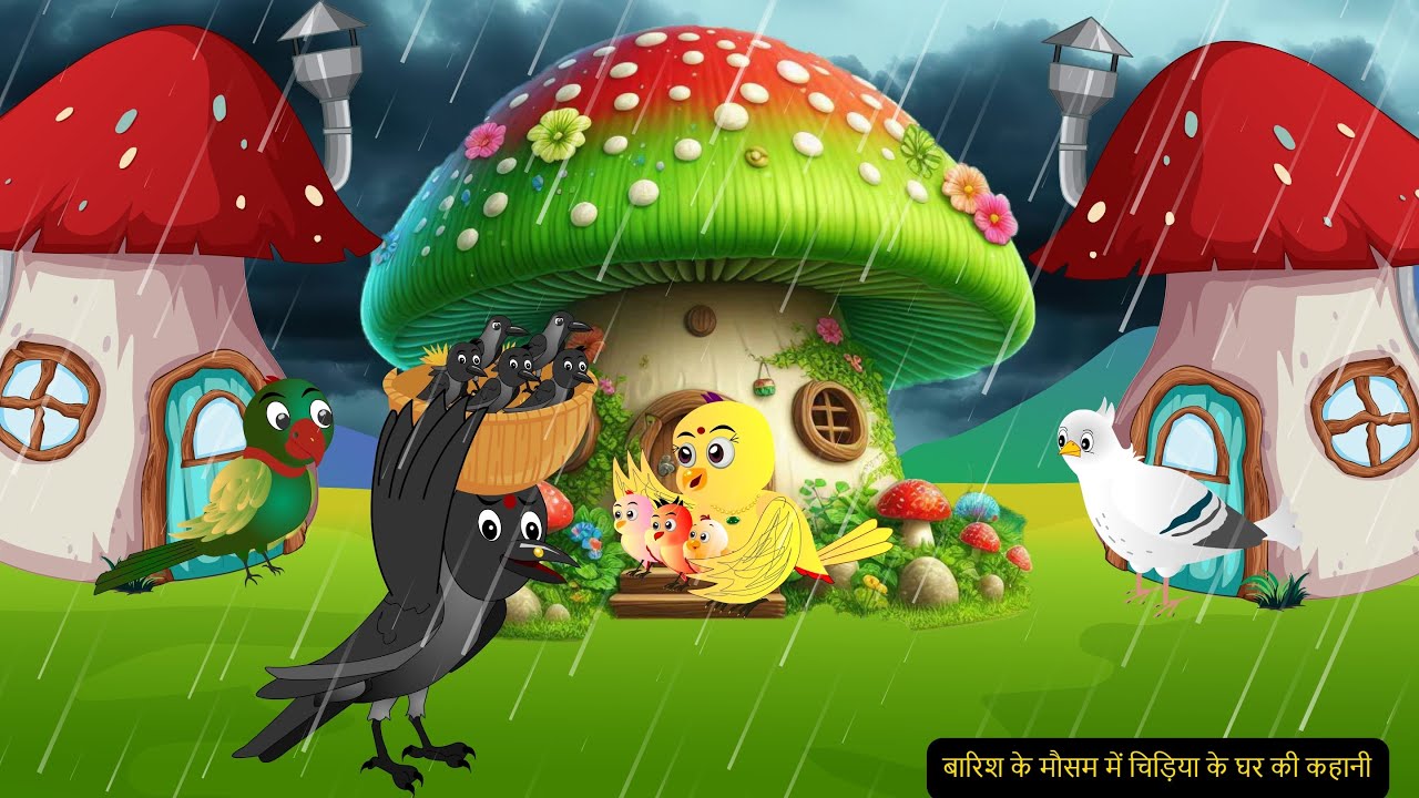 Rano Chidiya Wala Cartoon| Barsat Ki Kahani | HINDI KAHANIYA |कार्टून चिड़िया |Chichu TV