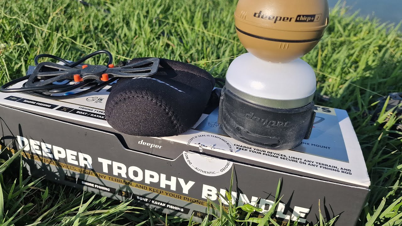 DEEPER KIT SONAR CHIRP+2.0 + SUPORT SMARTPHONE + LANTERNA