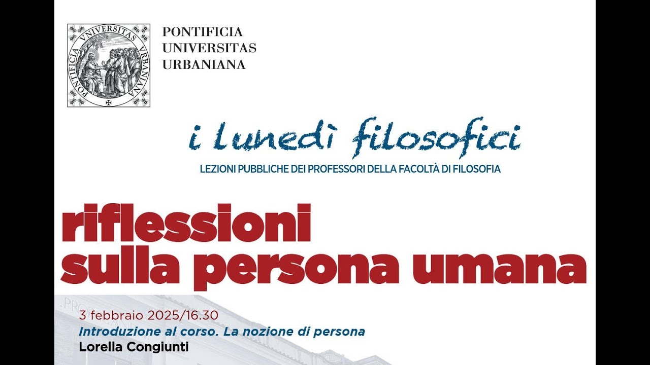&ldquo;I luned&igrave; Filosofici&rdquo; Lezione pubblica della Prof.ssa Lorella Congiunti