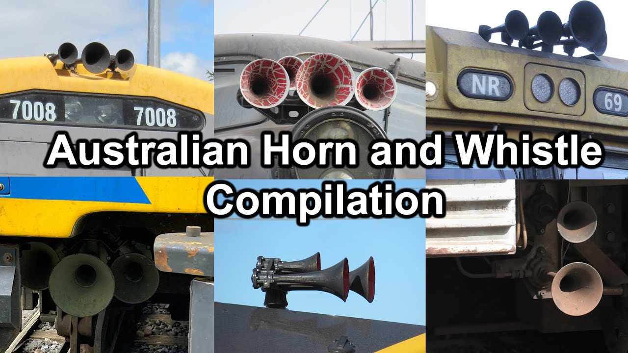 22 Minutes of Blasting Australian Horns and Whistles!! (Australian Horn and Whistle Compilation)