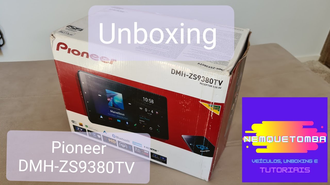 Unboxing Multimídia Receiver Pioneer DMH-ZS9380TV