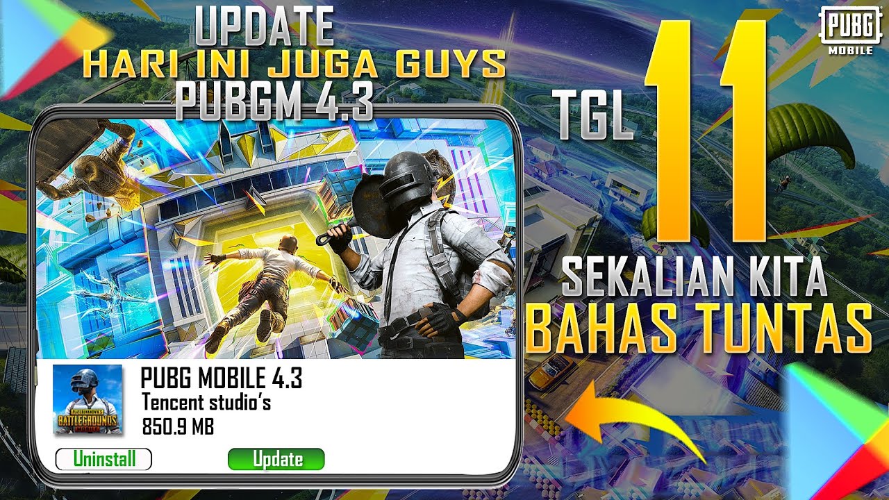 CARA UPDATE PUBG MOBILE VERSI 4.3 HARI INI JUGA GUYS LANGSUNG COBA EVENT BARU DAN DAPAT SKIN GRATIS🤑