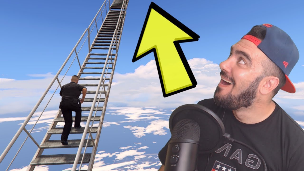 DÜNYADA ILK OLARAK UZAYA MERDIVEN ILE ÇIKABILIRMIYIZ? (GTA 5 MODS)