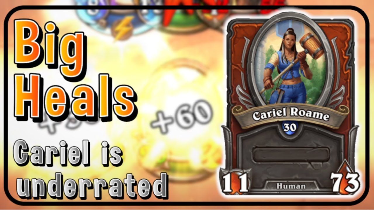 Cariel Roame is underrated!! - Massive late game heals, that wins games | Hearthstone Mercenaries |