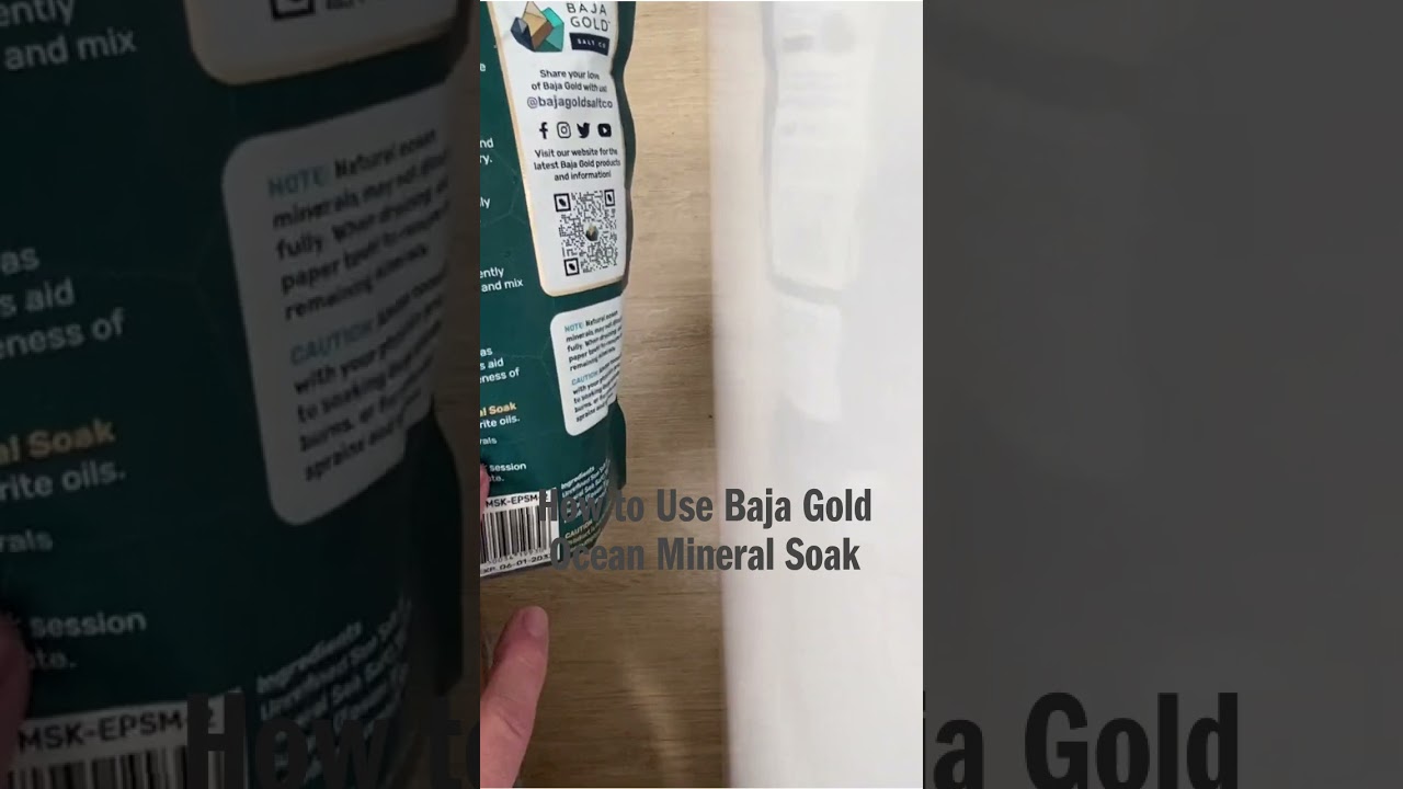 How to Use Baja Gold Ocean Mineral Soak