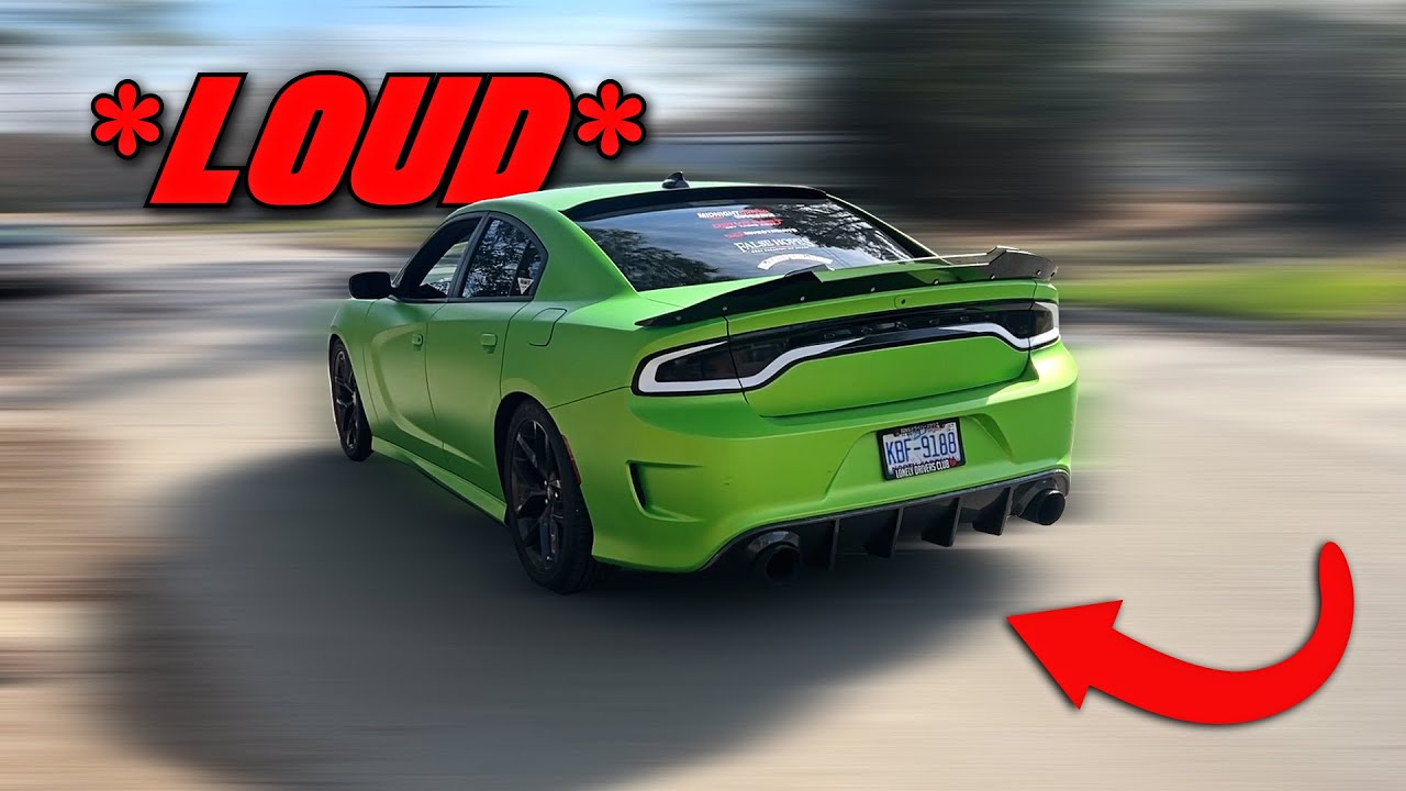 EXTREMELY LOUD DODGE CHARGER RT 😱 MID MUFFLER & RESONATOR DELETE