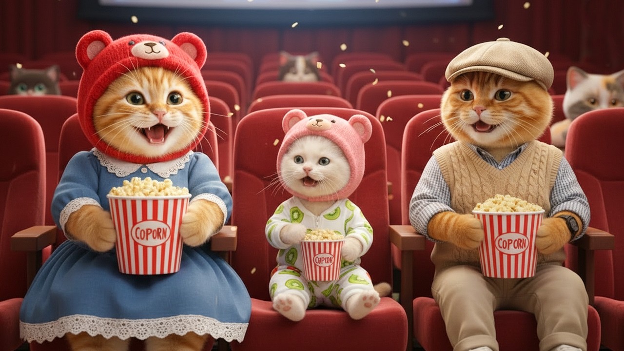 A Heartwarming Weekend Movie Outing With The Ginger Cat Family🐱🎬