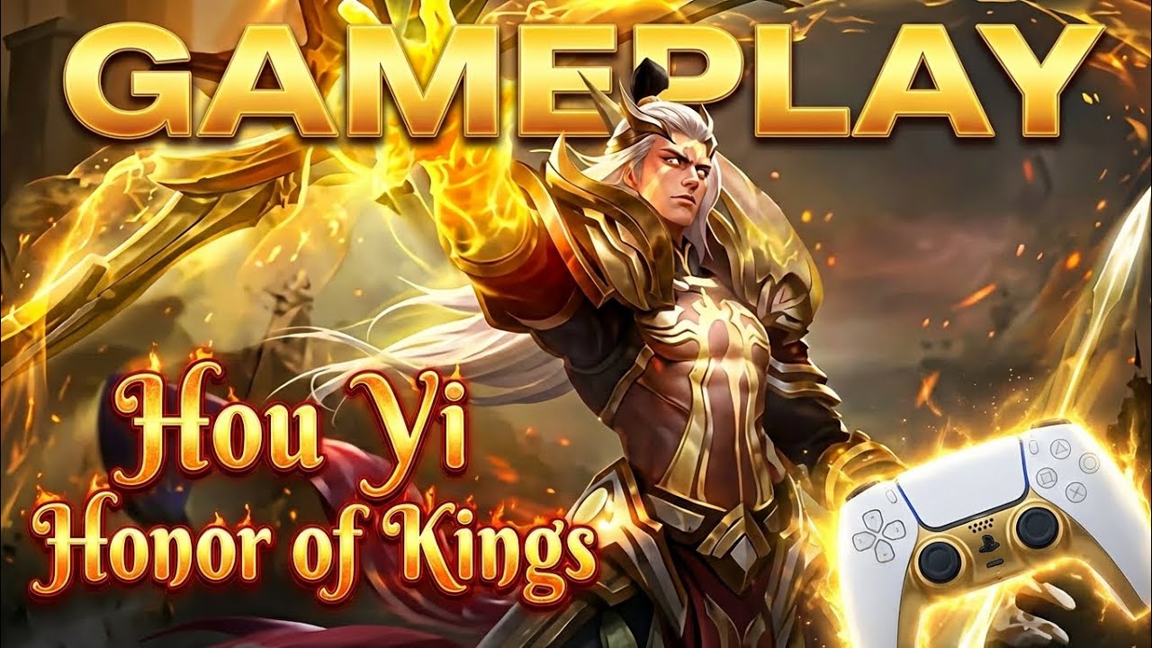 ​JOGANDO HONOR OF KINGS 🏹 COM CONTROLE DE PS5 🎮 : O Hou Yi vira um monstro 🔥!