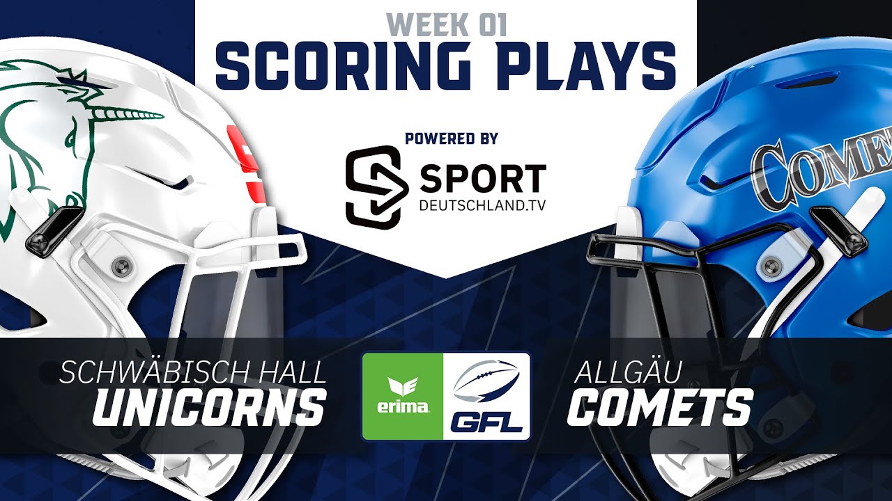 Schwäbisch Hall Unicorns vs. Allgäu Comets | Highlights - ERIMA GFL, 1. Spieltag | SDTV