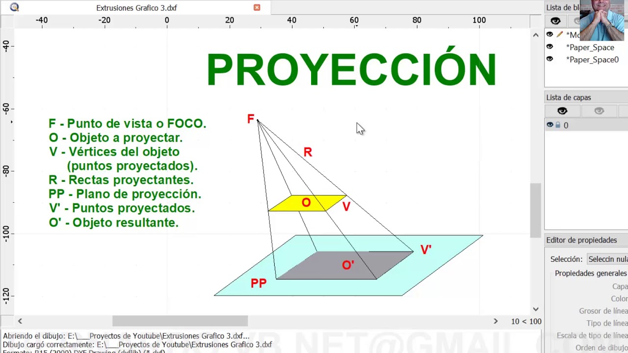 Curso / Tutorial de FreeCAD - Capitulo 2/18 - Extrusion por proyeccion. Union de secciones. 1ª Parte