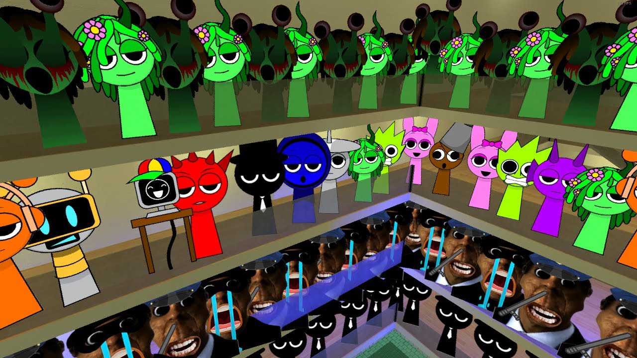 Whole Hotel Of Sprunki Nextbots Is Chasing Me! p.12