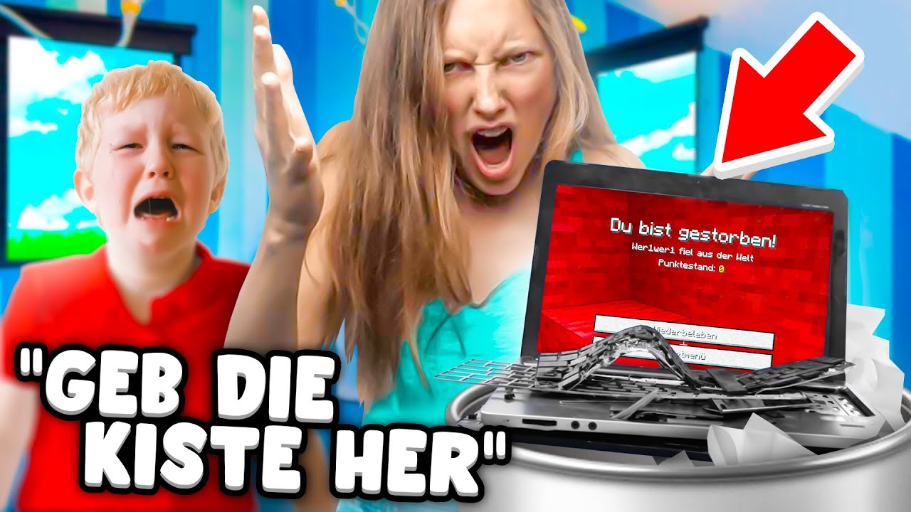 Er bekommt Live PC VERBOT wegen Minecraft 😂
