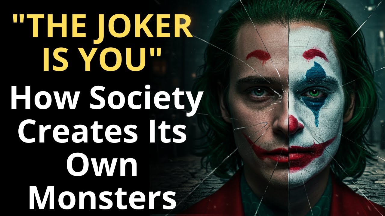 THE JOKER IS YOU: HOW SOCIETY CREATES ITS OWN MONSTERS #ShadowPsychology #JungianAnalysis 🧠🎭⚡