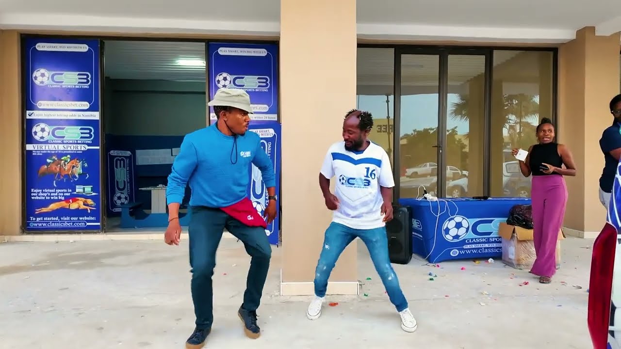 🇳🇦🤗Mbuku Dance moves at our shop in Ondangwa, next to Three Sister's Mall