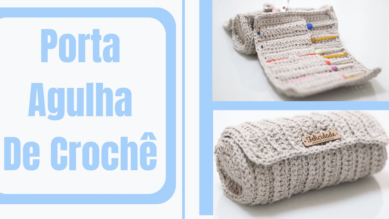 Porta agulhas de croche lindo e pratico
