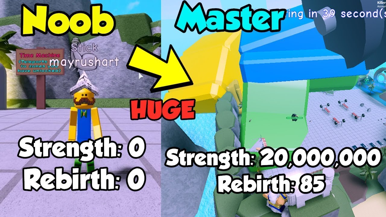 Strongest Player On Leaderboard! 20 Million Strength! - Weight Lifting Simulator 4